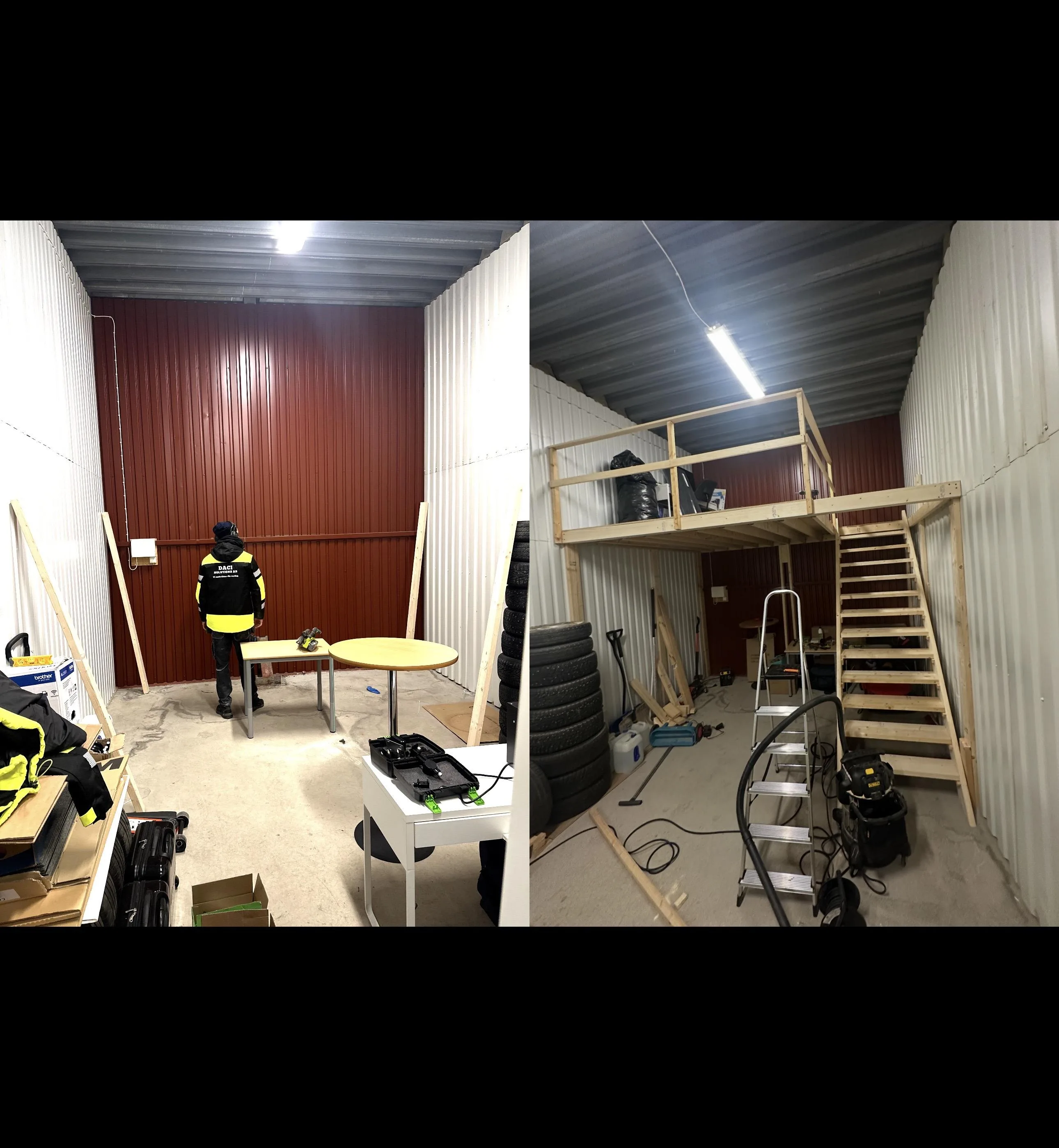Loftbygge i Karlstad – smart lösning för extra förvaring i garage