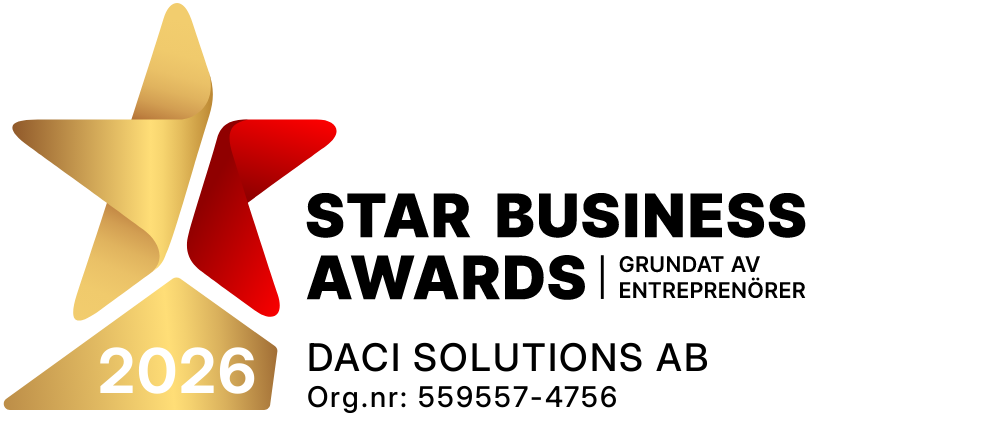 Star Business Awards 2026 – DACI Solutions AB