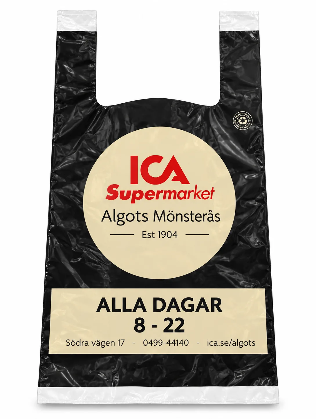 Plastbärkasse egen design