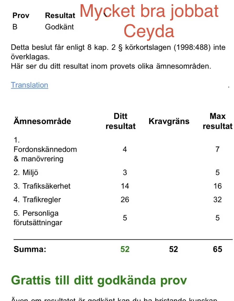 Bild från Körkortcenter