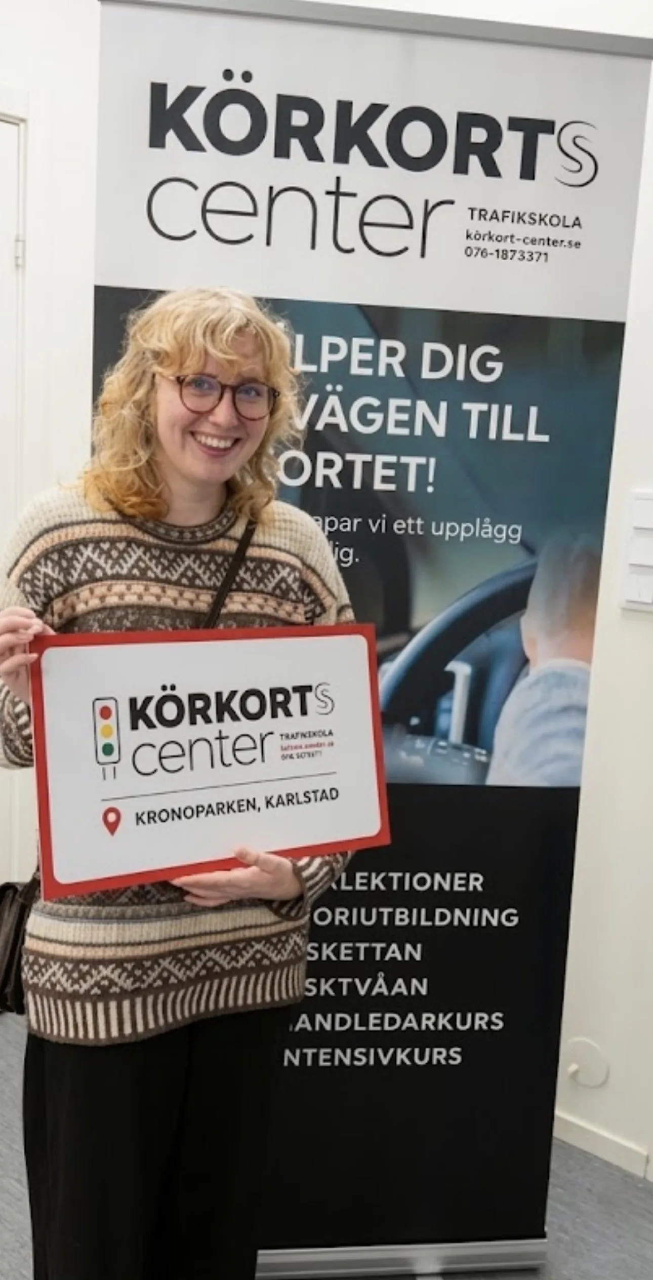 Grattis till körkortet Linnea