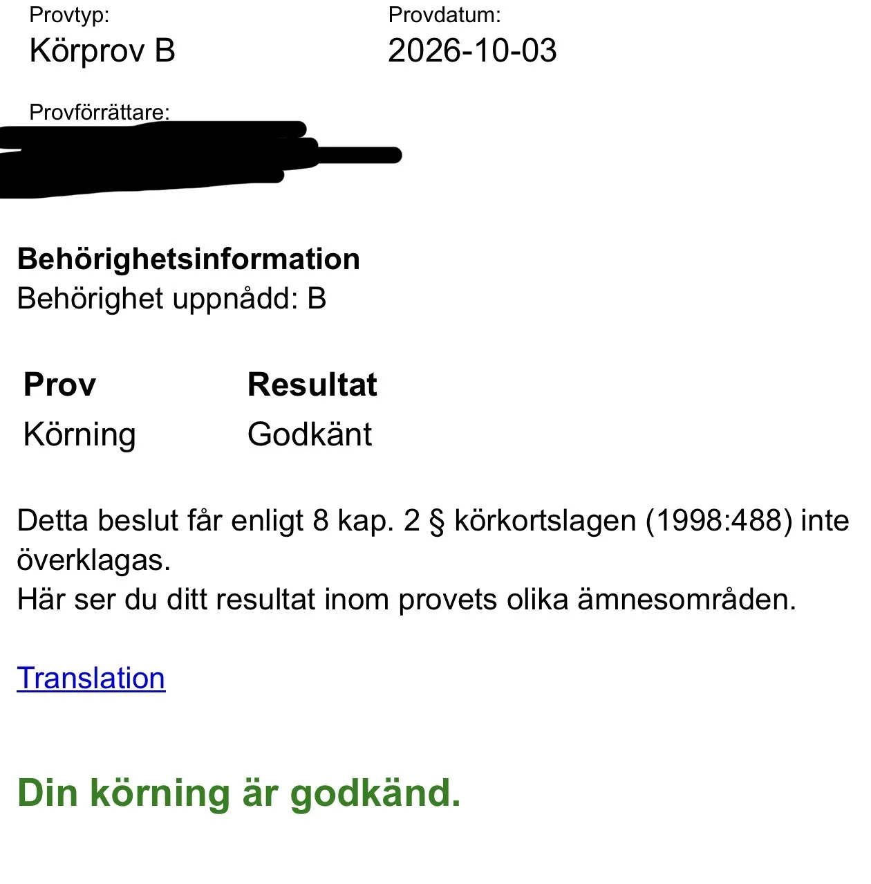 Grattis Ahmed till körkortet